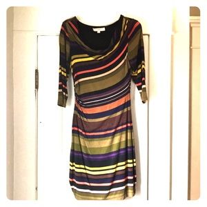 XS Ann Taylor Loft stretch vowel neck dress/tunic